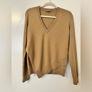 Michael Kors Tan Cashmere and Cotton Sweater
